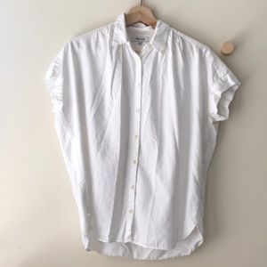 Madewell white central shirt | xxsmall